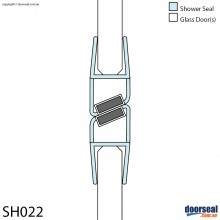 SH022 Magnetic Shower Screen Seal (10mm glass)